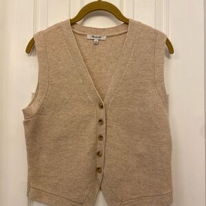 Madewell V-Neck wool vest